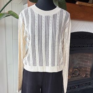 Chic Cream Knit Sweater